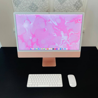 Моноблок Apple iMac 24 M1 Pink 2021 (MGPK3) 8GPU/8CPU 8/256